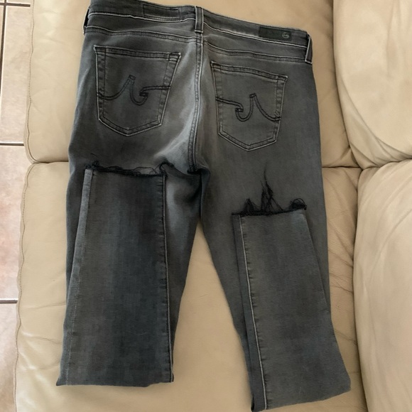 Adriano Goldschmied Skinny Destroyed Ankle Jeans - Picture 14 of 16